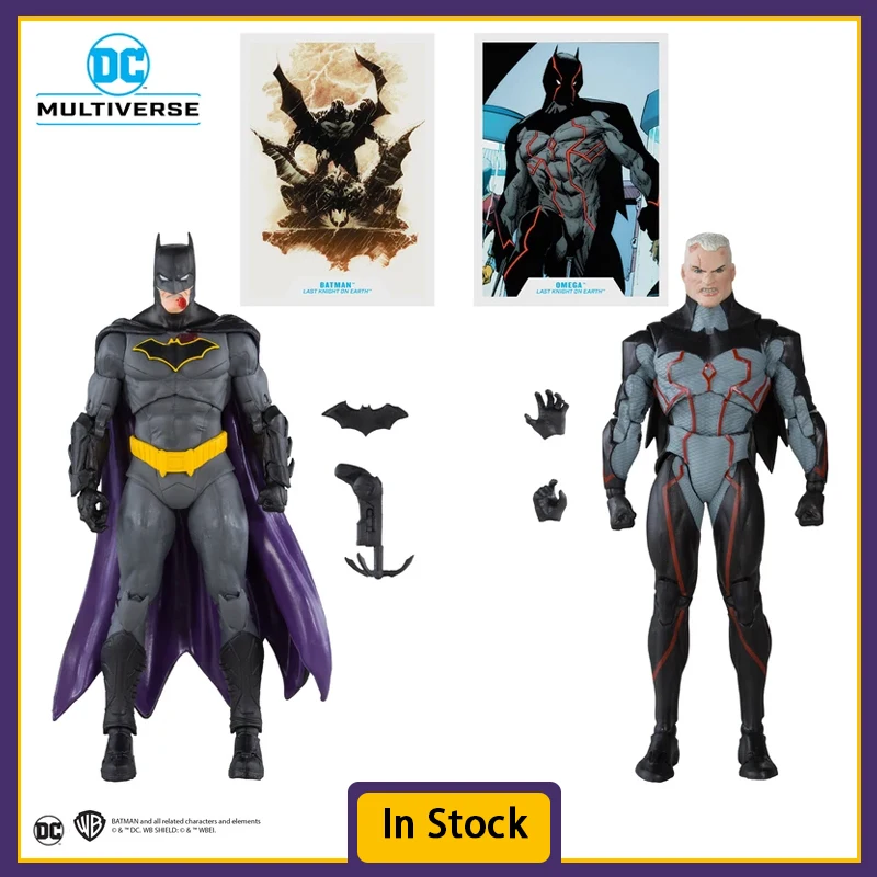 

Фигурки героев Аниме DC Multiverse, Омега против Бэтмена (последний Рыцарь на земле), Золотая этикетка, 7 дюймов, экшн-фигурки, 2 упаковки, коллекционные игрушки