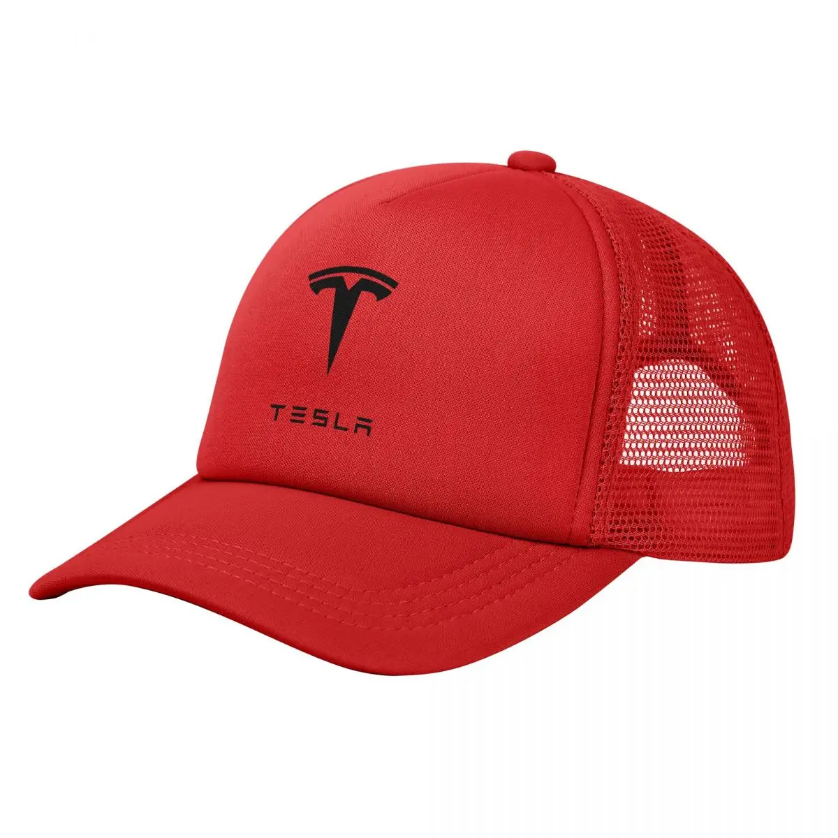 

Tesla Motors Mesh Baseball Caps Men Women Sport Sun Hats Car Racing Dad Hat Adjustable Polyester Dad Hat Spring Trucker Hats
