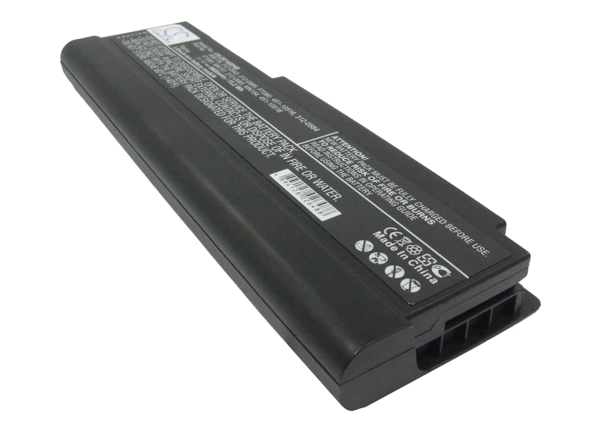 

CS 6600mAh battery for DELL Inspiron 1420,Vostro 1400 312-0543,312-0580,312-0584,312-0585,451-10516,FT080,FT095,