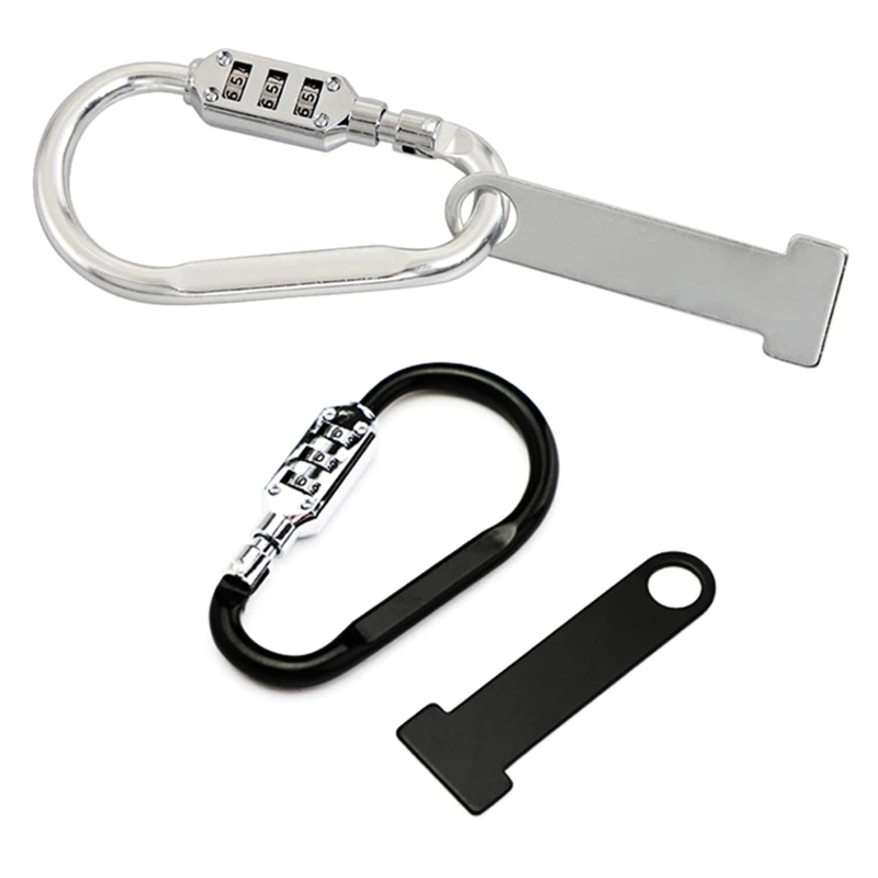 

Combination Carabiner Helmet Lock Fits up to 1.5" Tubing/Handlebars with T-bar GTWS