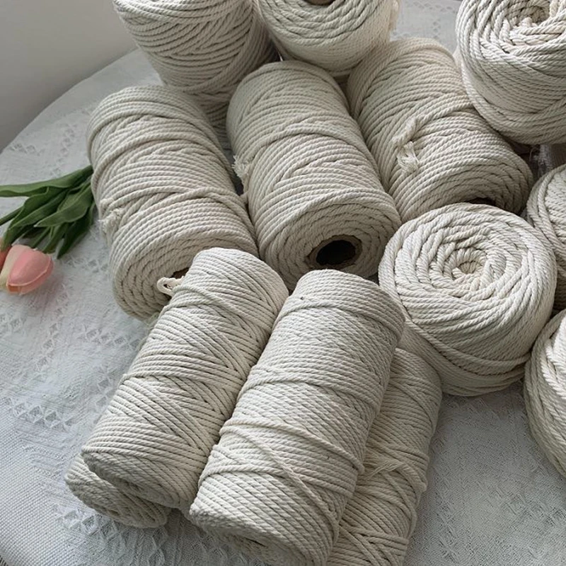 

Веревка хлопковая, 2 мм, 3 мм, 4 мм, для рукоделия, для шитья, для свадьбы, декора