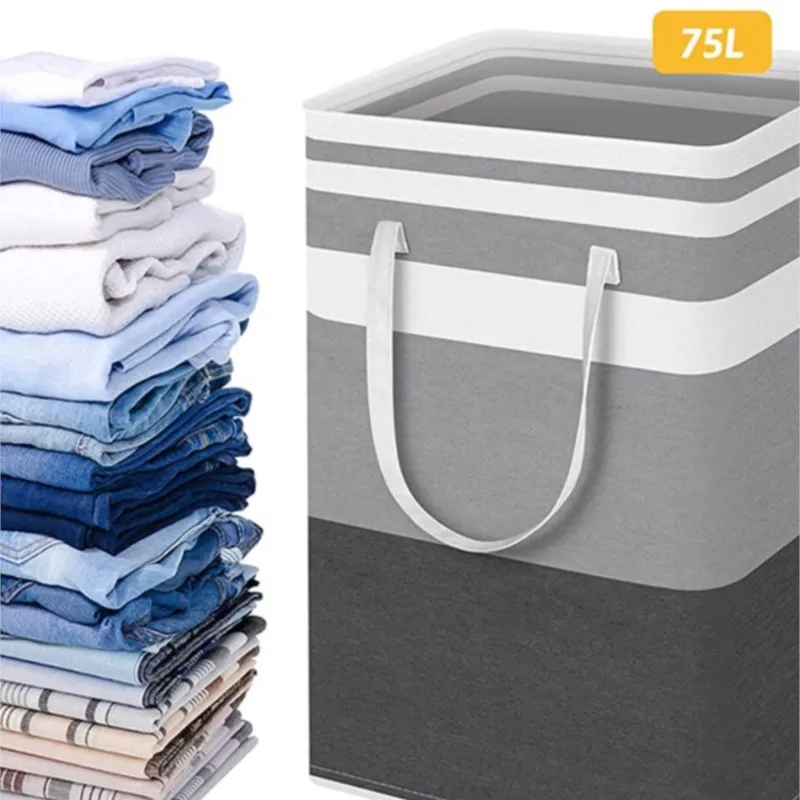 

Large Laundry Basket,Freestanding Laundry Hamper, Collapsible Clothes Hamper with Handles for Clothes Toys Home Storage Basket