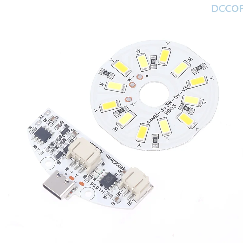 1 шт. печатная плата настольной лампы типа C зарядка через USB светодиодный