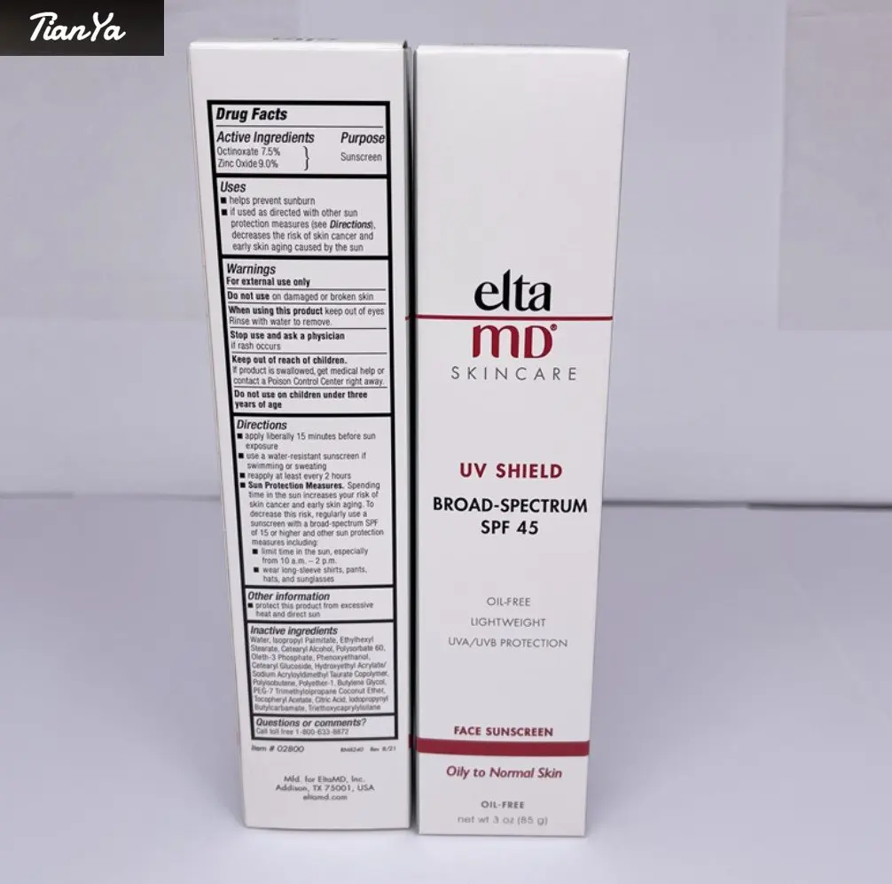 

Elta MD UV Sunscreen Eltamd Cleansing Facial Skin Care SPF 45 Antioxidant Isolation Sunscreen Blocks The Whole Body 85g Spot