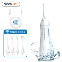 mornwell f18 oral irrigator dental portable water flosser tips usb rechargeable water jet flosser ipx7 irrigator for cleaning te