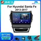 JMCQ Android 10 автомобильный радиоприемник 4G для Hyundai Santa Fe 3 Grand 2013-2017 2 Din IPS Автомобильный GPS-навигатор головное устройство раздельный экран RDS DS