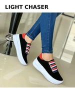 2022 large size new womens sports shoes popular thick soled waterproof platform womens casual shoes flat slip on shoes 35 43