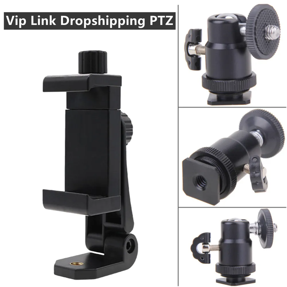 Горячий башмак 1/4 Mini Ptz для Gopro Hero Camera Shoe Mount gimbal Smartphone Tripod Для Huawei Xiaomi угловой