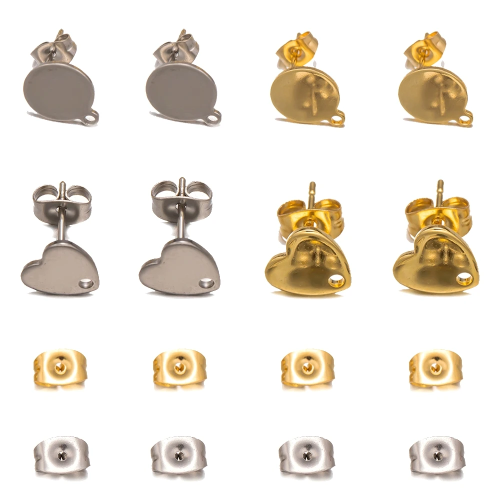 Серьги из нержавеющей стали дизайн петли для ювелирных изделий ручной работы 8 мм