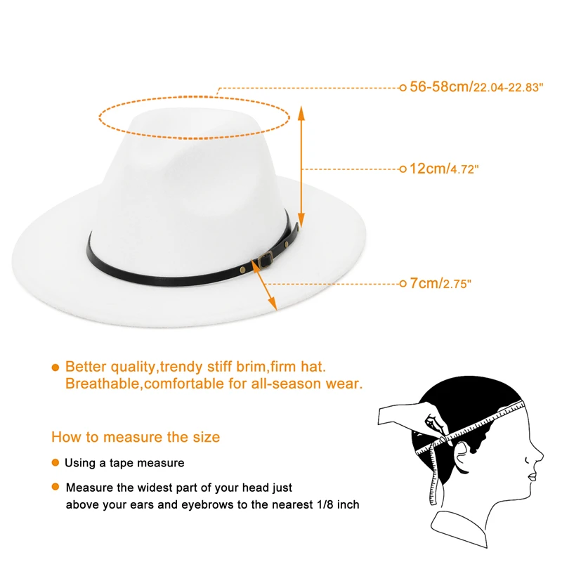 Классическая осенне-зимняя женская шляпа-федора GEMVIE шляпа-Панама с пряжкой для