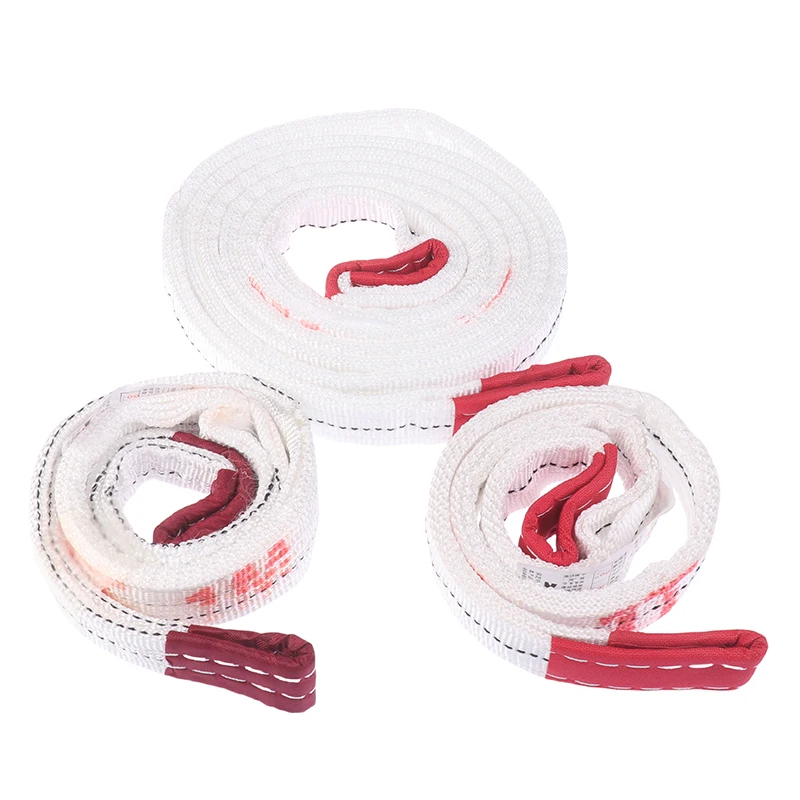 Практичный промышленный подъемный ремень износостойкий белый Плоский для