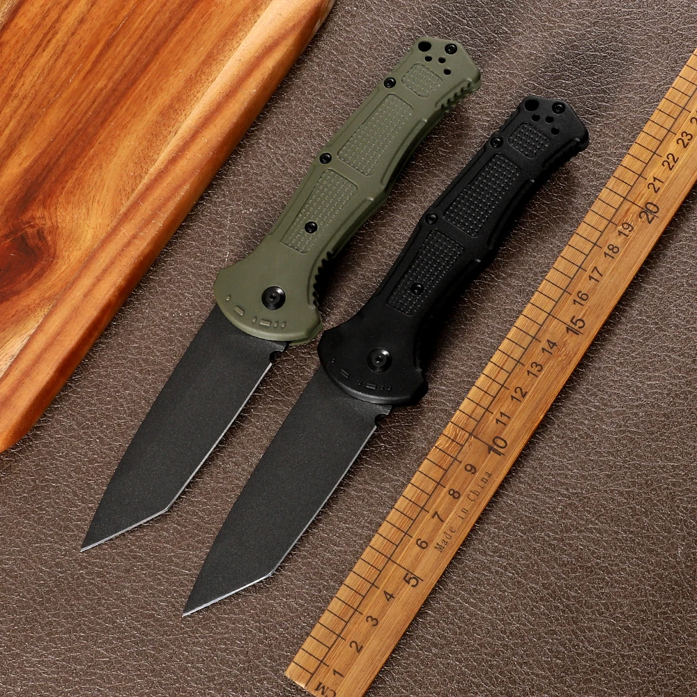 9070BK 9070 Folding Knife D2 Blade Grivory Handle Camping Hunting Fishing Survival Outdoor Self Defense Jungle EDC Tool Artwork
