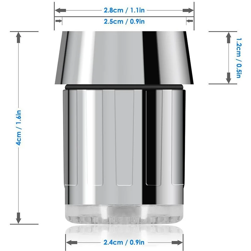 

7-цветный светодиодный аэратор для смесителя