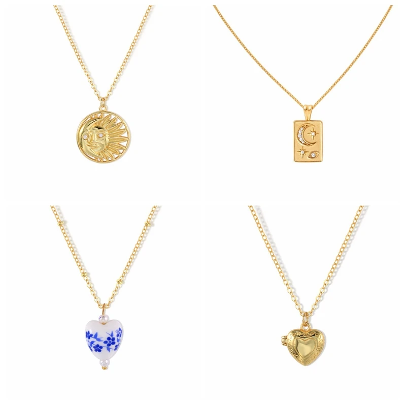 

Ожерелье женское из серебра 925 пробы с подвеской в виде сердца