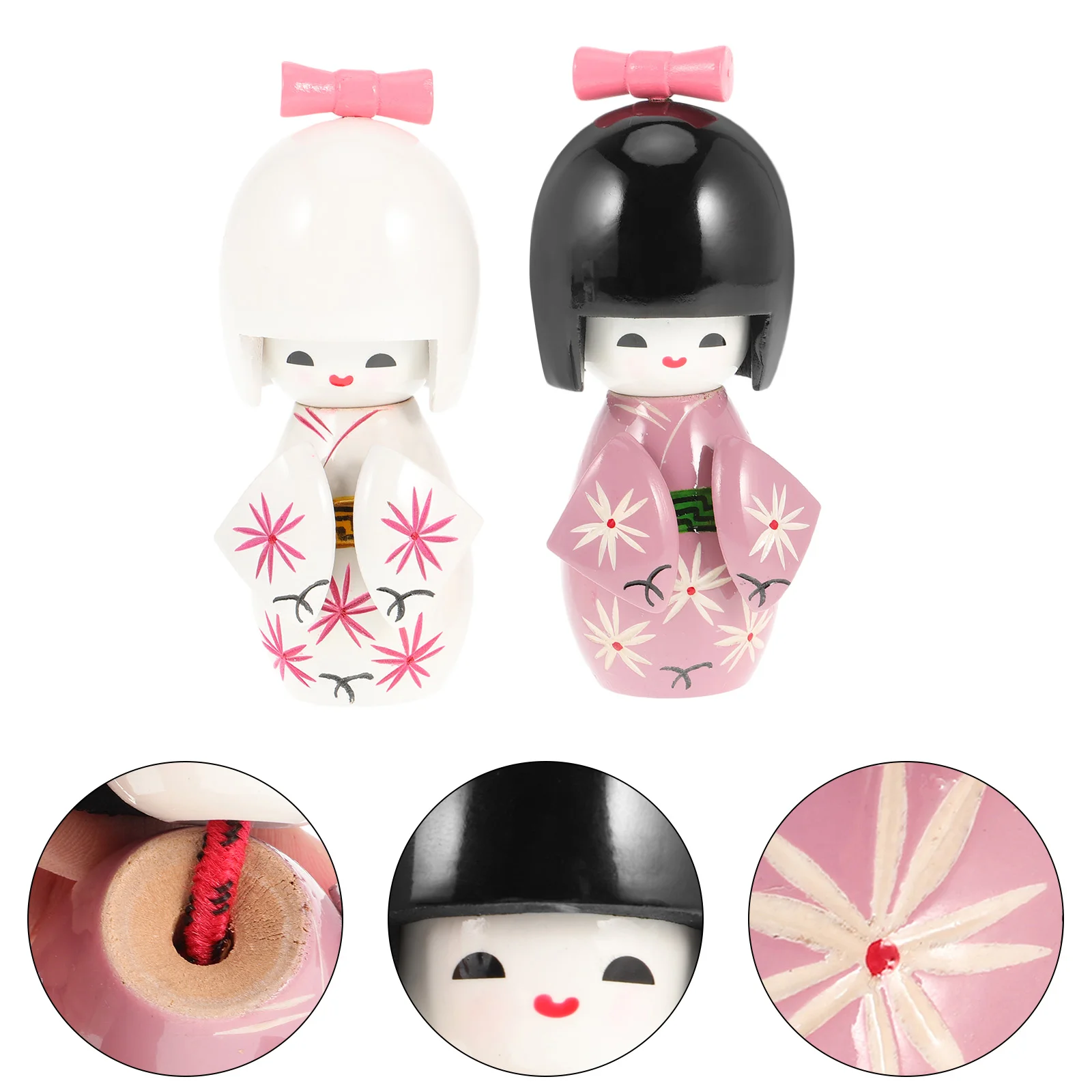 

2 Pcs Kimono Japanese Style Desktop Adornment Gifts Home Crafts Shop Decor Tabletop Ornament Decorations Kimonos