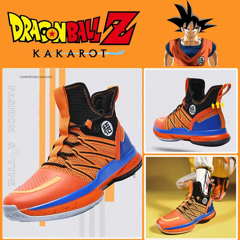 Dragon Ball Goku  Men Shoes Anime Basketball Shoes Dragon Ball Super Breathable Anime Sneakers Men Cosplay Student Sports Shoes