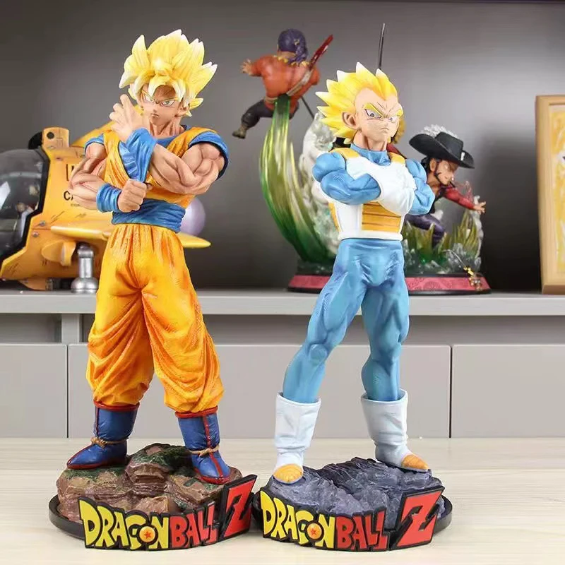 Аниме Goku Dragon Ball Фигурки GK Aftershock Super Saiyan Son Vegeta 32 см Коллекция моделей из ПВХ Игрушки