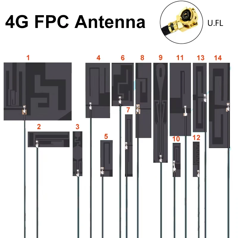 

2 шт. Антенна FPC 700-2700 МГц для Mini PCIe