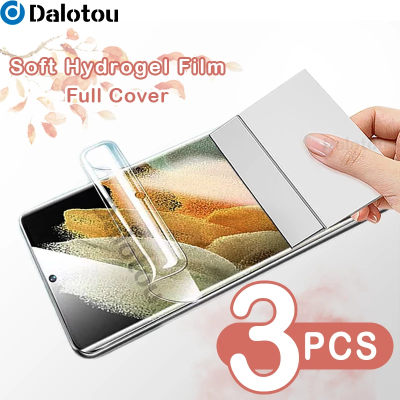 

Гидрогелевая пленка для Samsung Galaxy S22 Ultra Plus S21 S20 FE Note 20 10, защитка для экрана A53, A73, A13, A23, A33, A52, A72, A12, 3 шт.