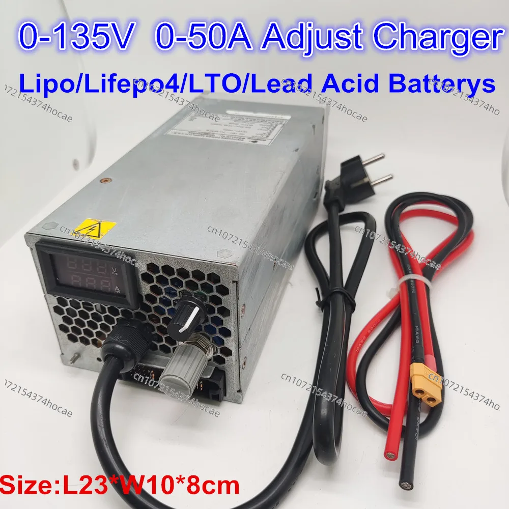12V 24V 36V 48V 60V 72V 84V 96V 100.8V 135V 10A 20A 30A 50A adjust charger lipo lifepo4 lead acid battery adjustable carregador