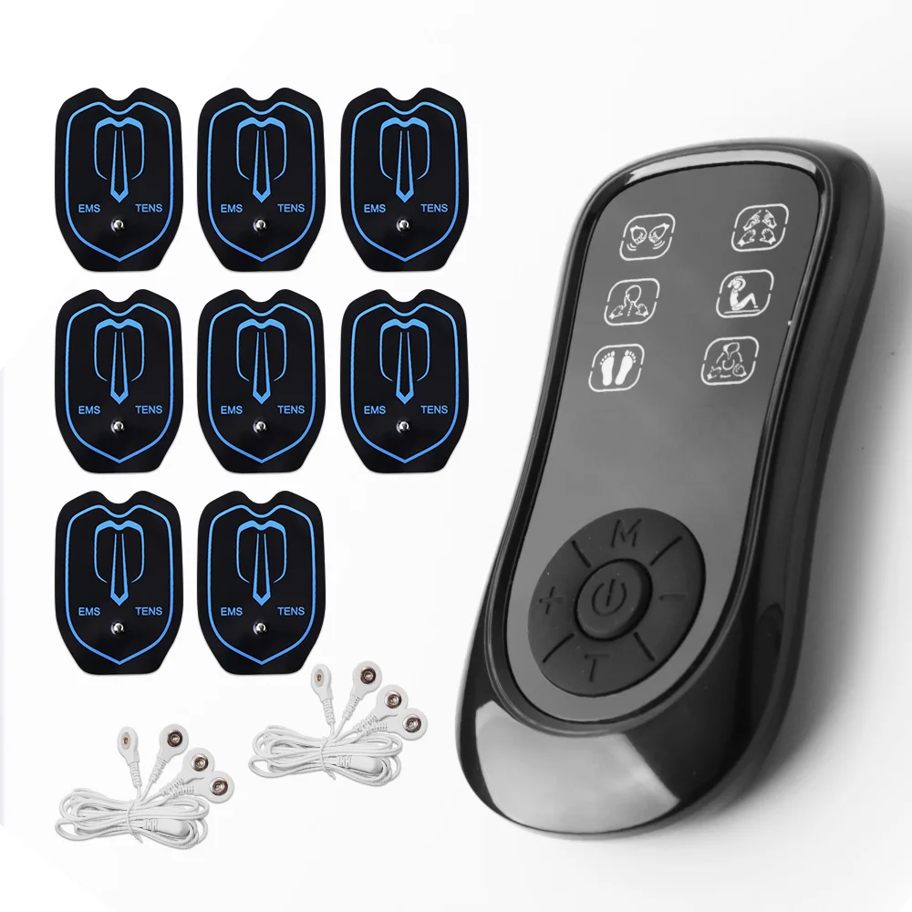 

6 Modes EMS Electric Muscle Stimulator TENS Unit Physiotherapy Pulse Full Body Massager Machine Pain Relief Health Care Device
