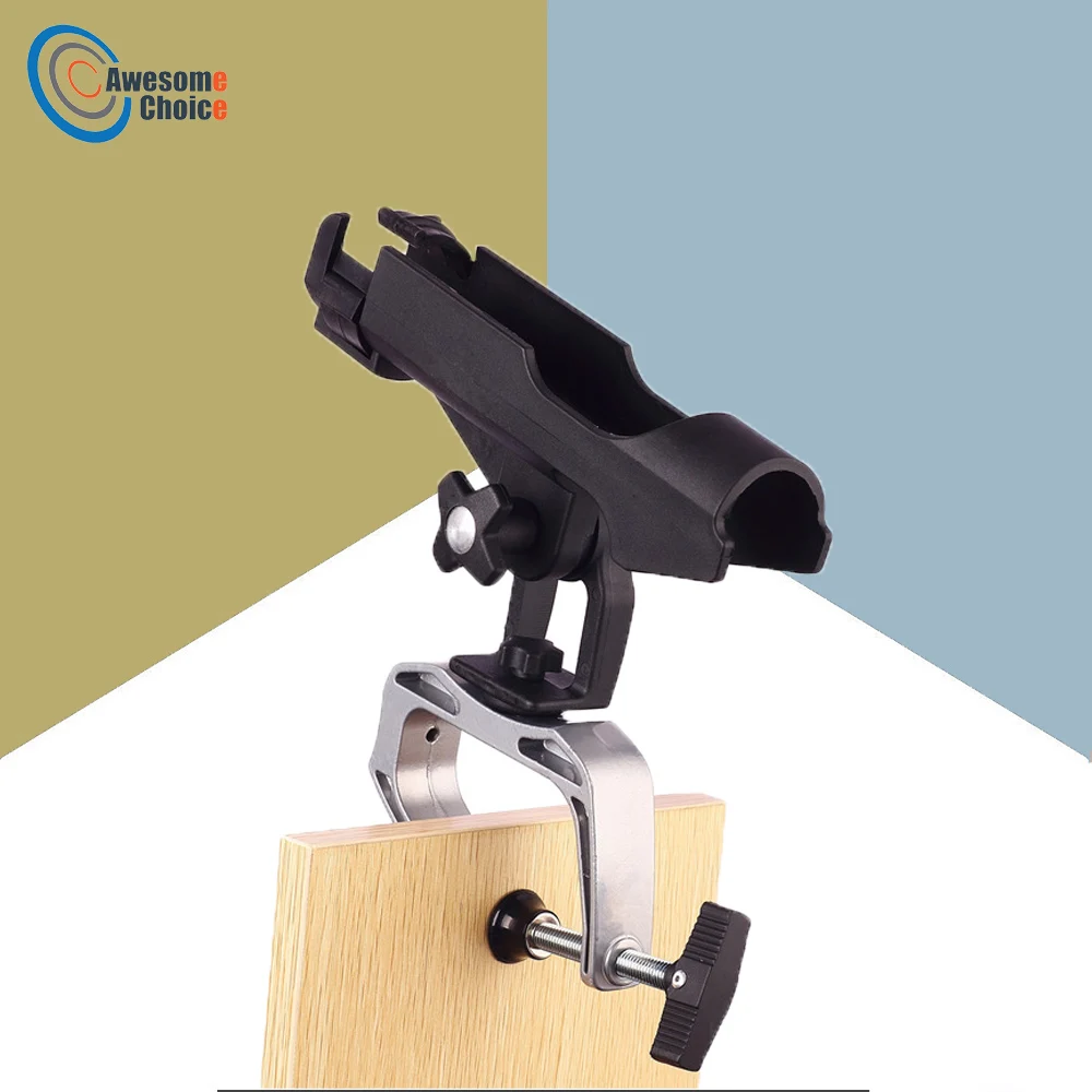 

Fishing Rod Holder Adjustable Fish Rod Racks on Boat Guardrail Deck Fishing Asian Element Accessories Bracket Fishing Rack Tool