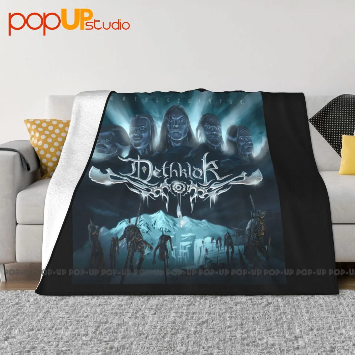 Тяжелое металлическое черное одеяло dethkl Band, Повседневная очень теплая машинная стирка