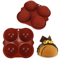 semi circle silicone mould semi sphere baking mold ice trays bakeware non stick round molds for dessert chocolate cake