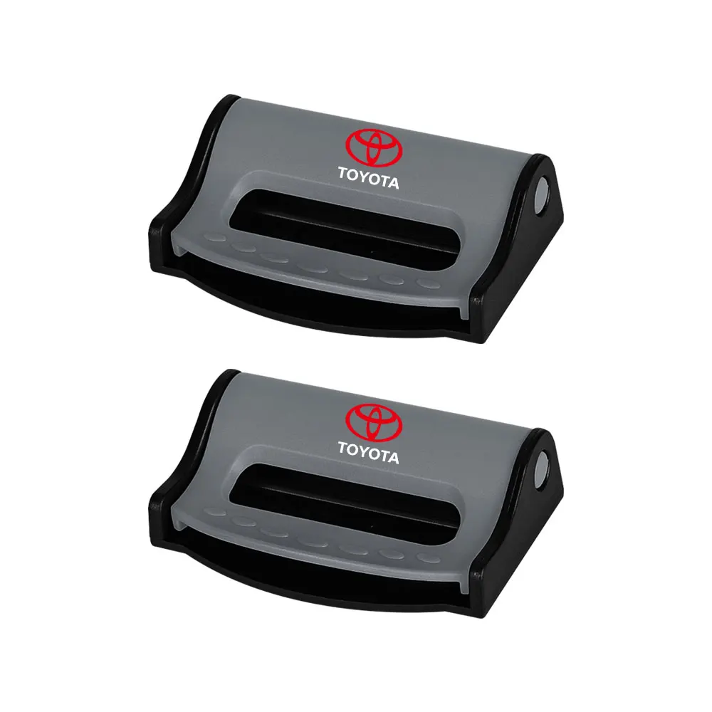 

2 шт., зажим для автомобильного ремня безопасности, противоскользящая фиксированная пряжка, зажим для Toyota Fortuner Chr Verso Prius Trd Yaris Hiace Corolla Camry