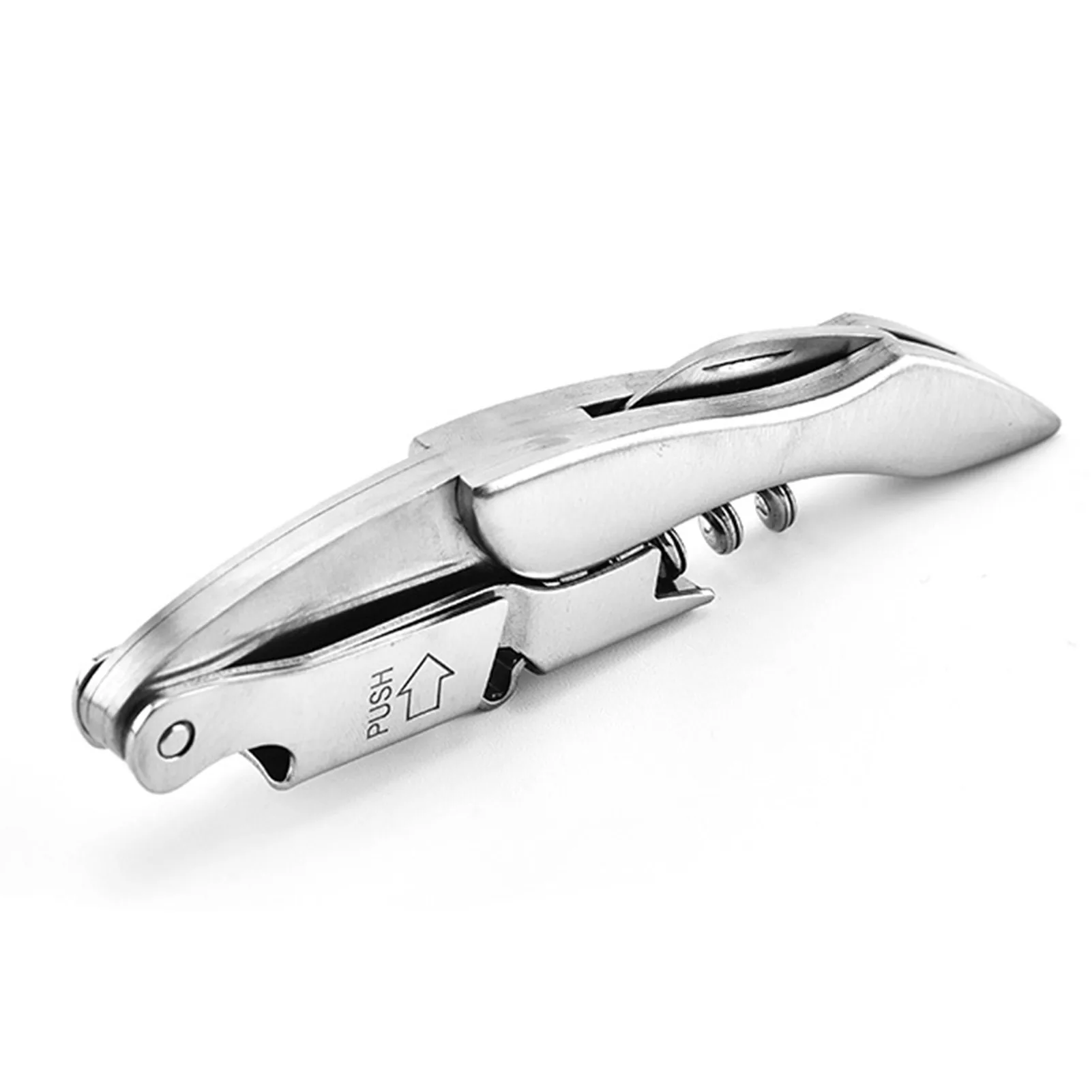 

Stainless Steel Wine Opener Professional Waiters Corkscrew Bottle Opener And Foil Cutter Wine Beer Soda Cap Opener Wine Lovers