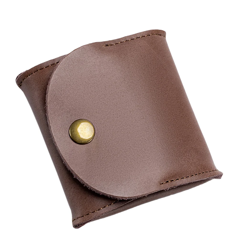 

Leather Coin Purse Small Change Purse Coin Bag Earphone Bag for and Men