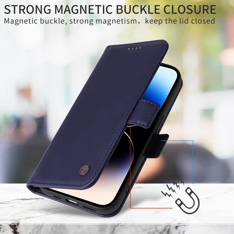 Кожаный чехол-бумажник с слотом для карт для OPPO Reno 13F 13 Pro 5G 12 12F 4G 11F 11 10 K12X Find X8 F25 A79 A78 A60 A58 A40 A38 A3 A18