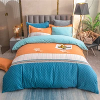 2022 new cotton thickened brushed four piece double bed plus size 220240