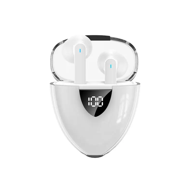 

52.00g Earphone Long Battery Life Wireless Headset Dual Host Translucent Design Sports Headset Wireless Earphone 300ma
