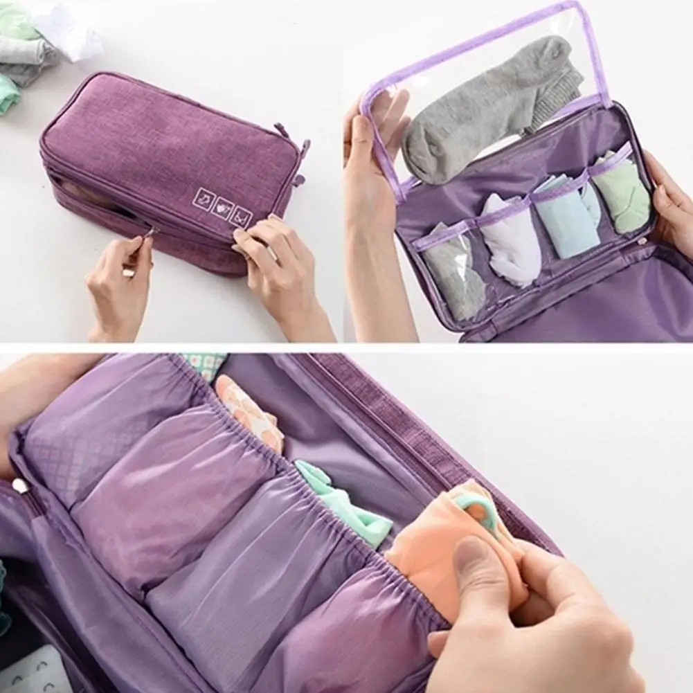 

Storage Bag Women Underwear Bra Socks Cosmetics Storage Clothes Bag Bag Travel Organizer Waterproof Luggage Multifunctional F9W8