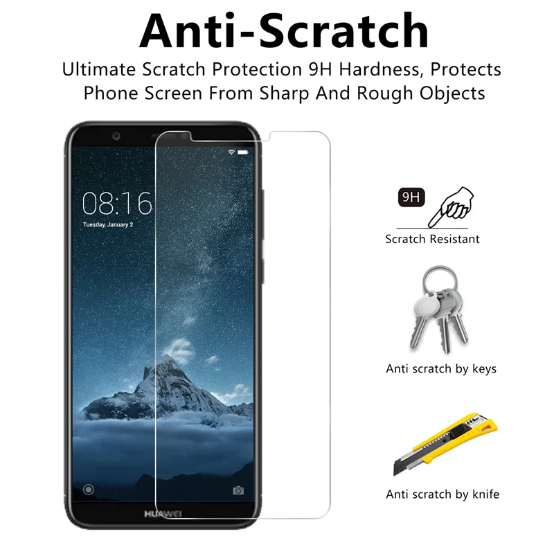 2pcs 9h hard protective filmtoughed tempered glass for huawei mate 20 lite 10 pro 9 8 7 clear screen protector for huawei mate s free global shipping