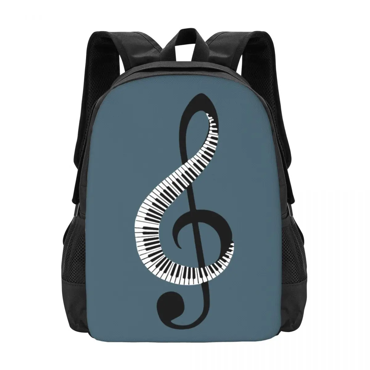 

Bling Music Note Piano Simple Stylish Student Schoolbag Waterproof Large Capacity Casual Backpack Travel Laptop Rucksack
