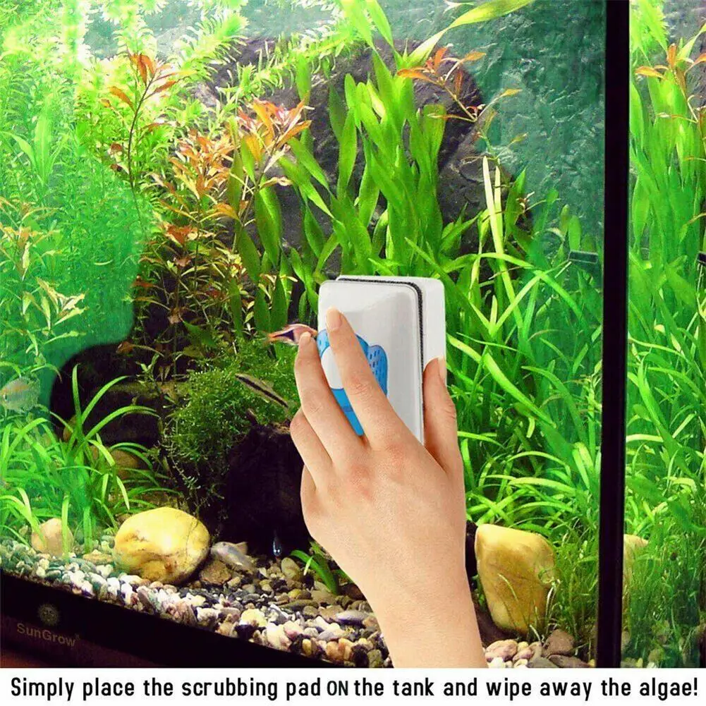 Щетки для аквариума магнитные плавающие скребок очистки стекла окон водорослей