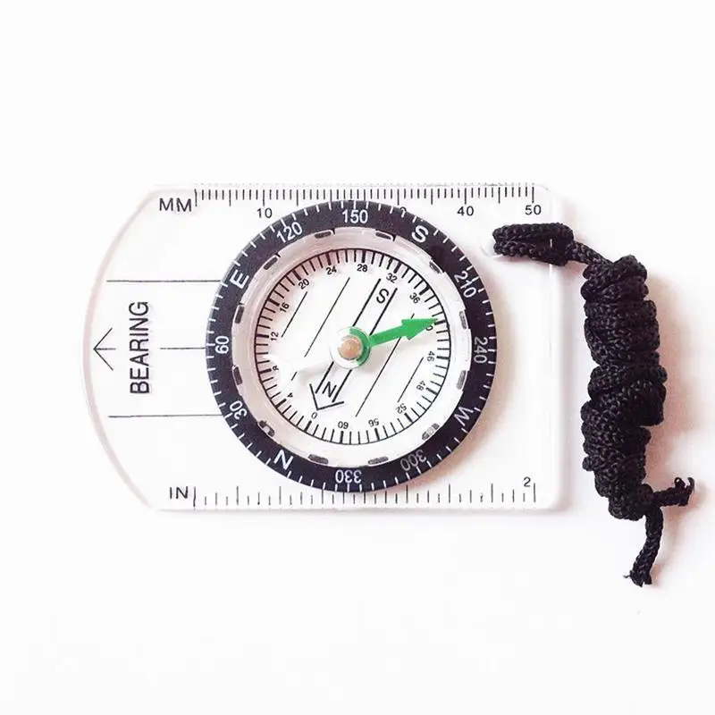 

hot Outdoor Camping Hiking Transparent Plastic Compass Compass Proportional Footprint Travel Military Compass Tools Travel Kits