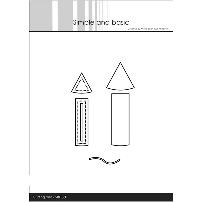 

New 2023 New Years Rocket Cutting Dies for Scrapbooking Paper Making Frame Card Craft Supplies