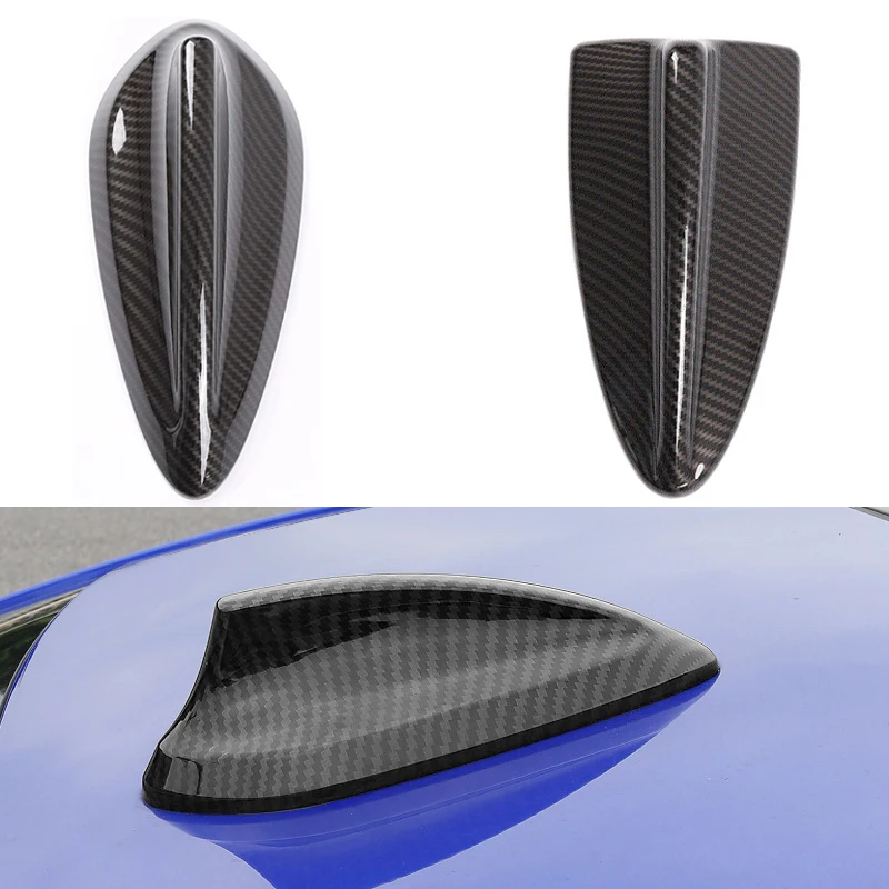 

For BMW E90 E92 F20 F30 F10 F34 F15 F16 F21 F45 G30 G20 E60 E61 X4 X5 X6 X5M X6M Carbon Fiber Black Shark Fin Antenna Cover ABS