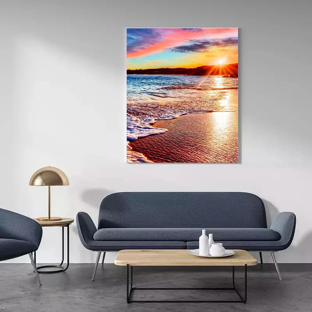 5D алмазная живопись пейзаж фигурка мультфильм полная круглая Алмазная мозаика