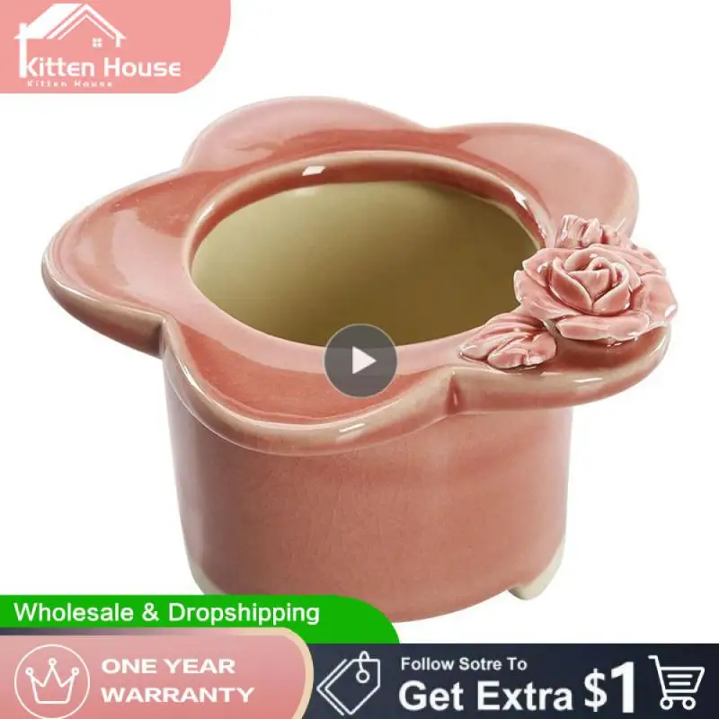 

Porch Plant Succulent Flower Pot Ceramics Ornaments Plant Pot Home Decorations Bedroom Succulents Flowerpot Creative Flowerpot