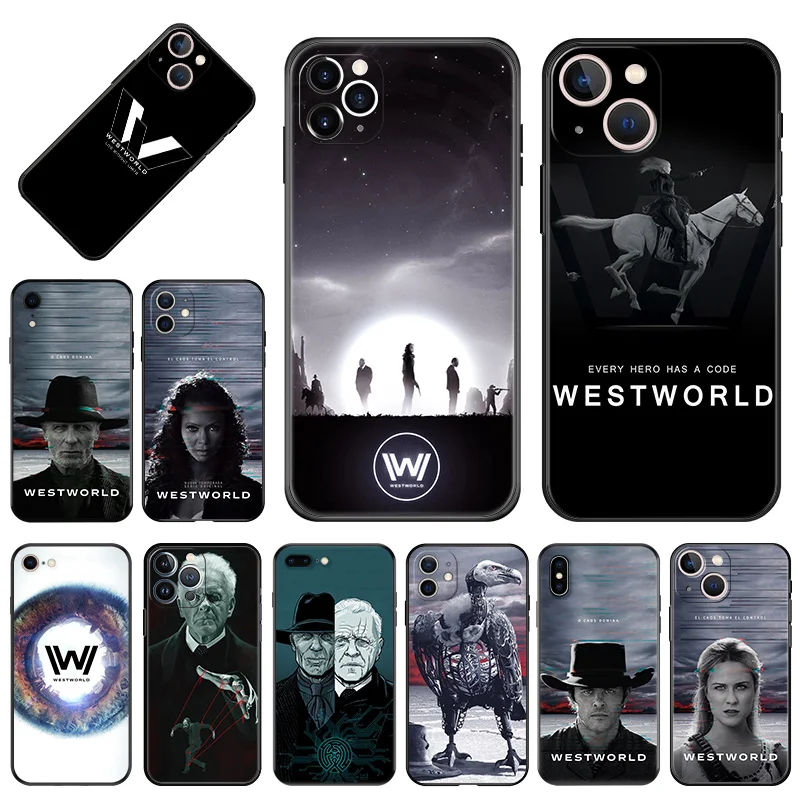 Силиконовый мягкий чехол для телефона, чехол для iPhone 14 13 Pro Max 12 11 Mini 7 8 6s 6 Plus SE XS X XR Westworld TV Series, матовый чехол