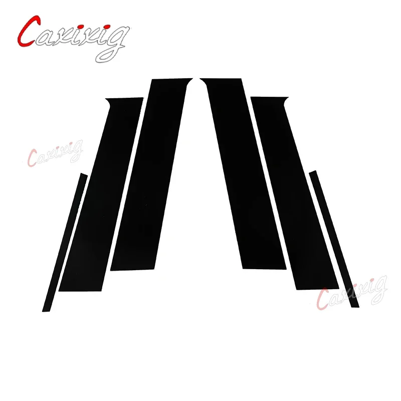 6 шт. столбики стойки двери окна отделка BC Колонка наклейка внешняя для Mitsubishi Lancer