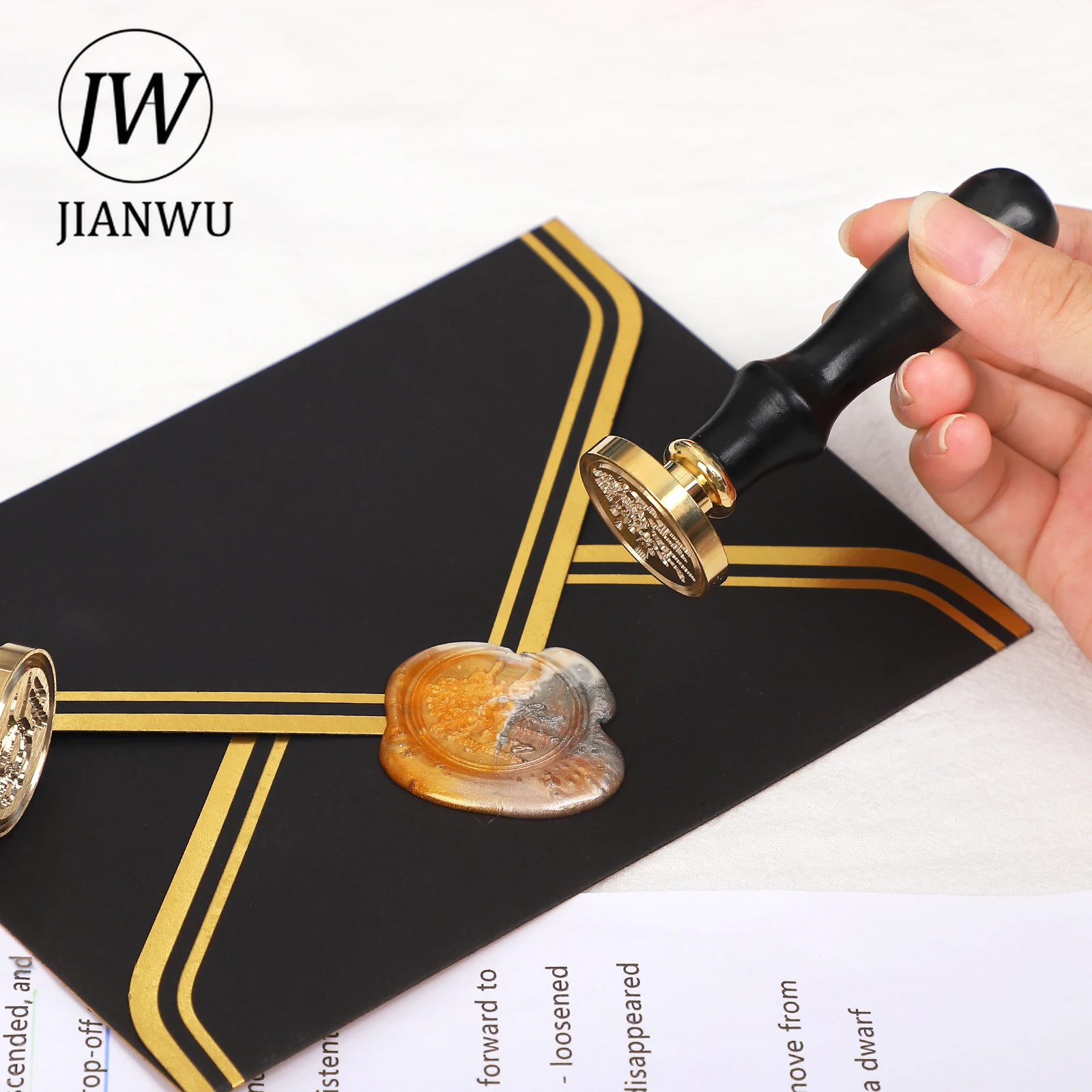 JIANWU 1 шт. креативная бронзовая Медная головка для рисования печать восковых карт