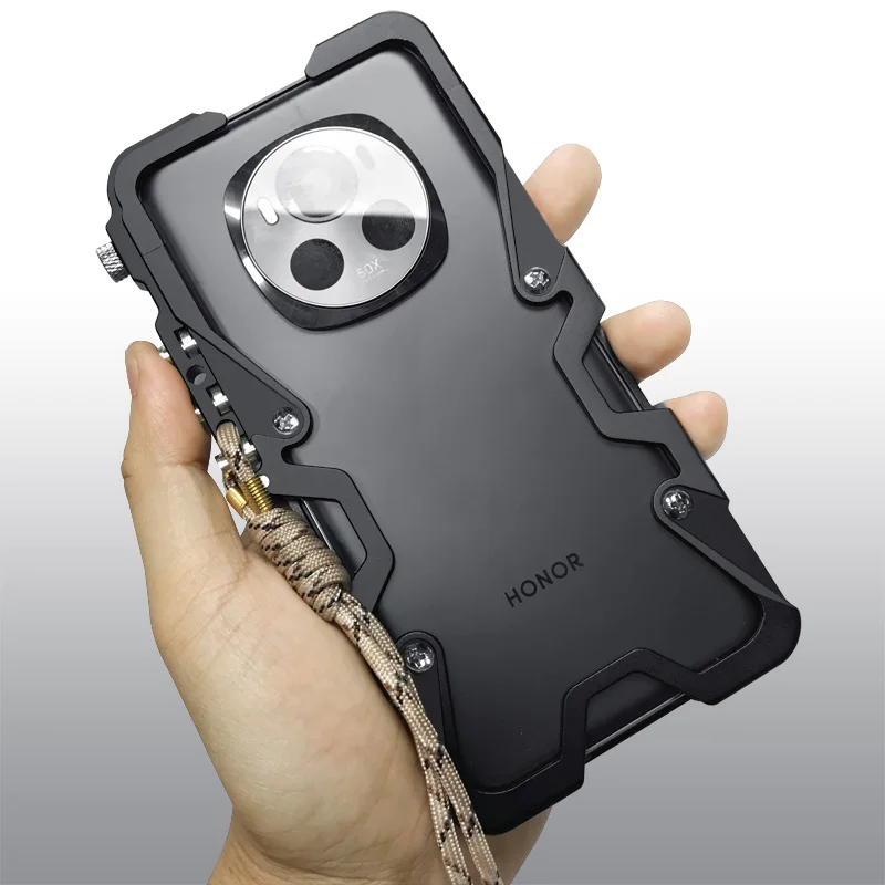 Роскошные армированные металлические алюминиевые чехлы для телефонов бампер Honor