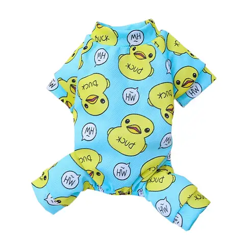 Носимые пижамы для домашних животных, мягкие очаровательные дышащие пижамы для собак, маленький теплый наряд для щенка