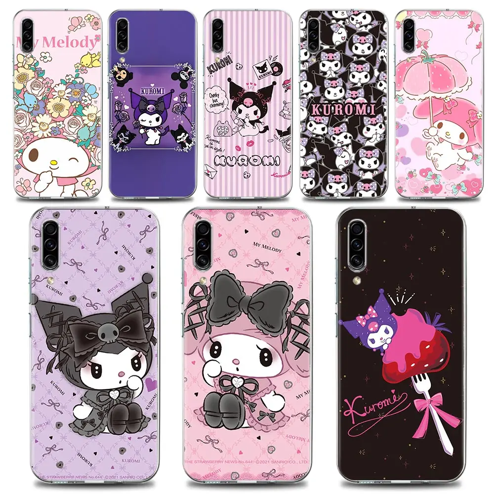 

Clear Soft Silicone Case For Samsung Galaxy Note 20 Ultra 5G 8 9 10 Lite Plus A50 A70 A40 A01 Cover Cute Cartoon Melody Kuromi