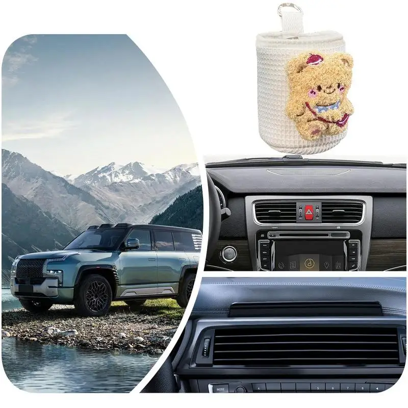 이wana torba do przechowywania wentylacji samochodowej Zawieszana z uroczymi zwierzętami Automatyczny uchwyt na telefon komórkowy Etui Samochodowy